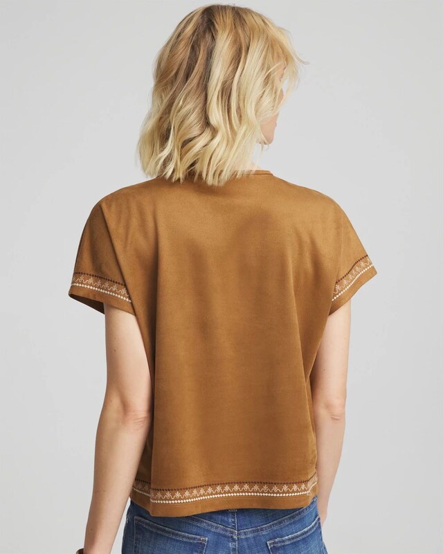 Embroidered Oversized Tee - image 3